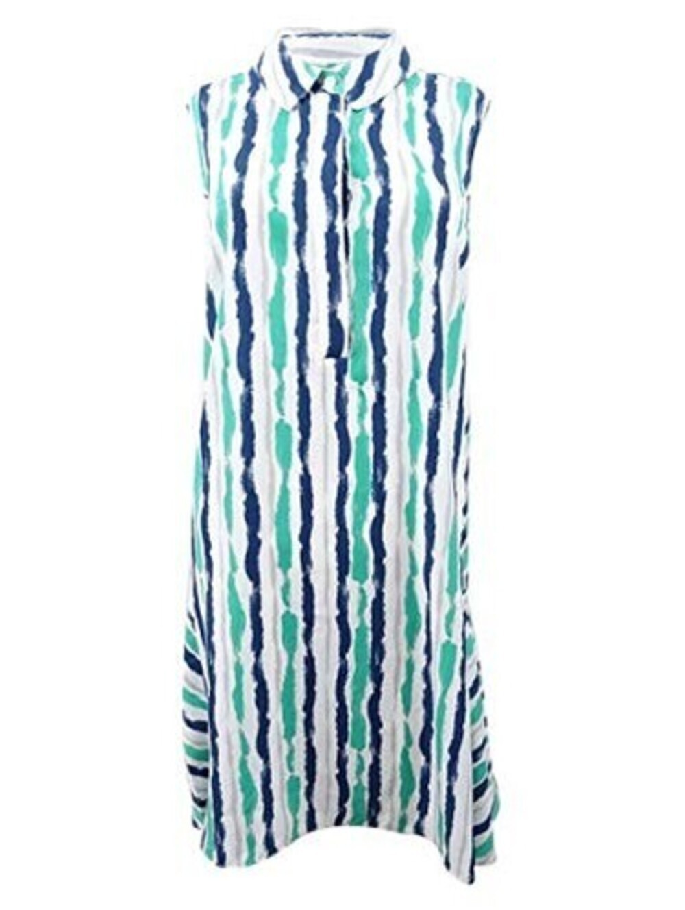 Alfani Womens Printed Sleeveless Shirt Dress Size 6